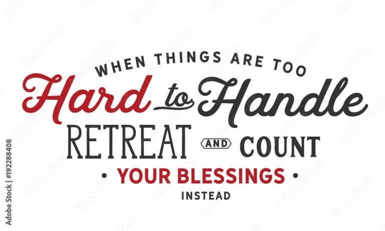 Count Your Blessings