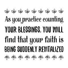 Count Your Blessings