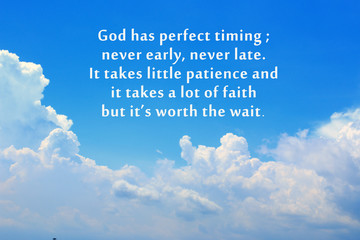 God is Always On-Time!
