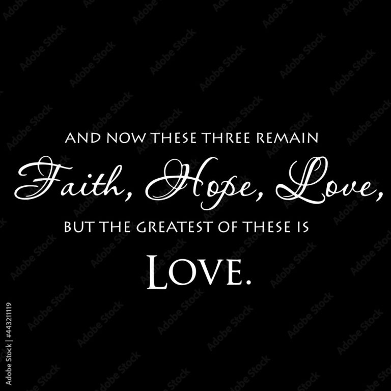 Hope, Love and Faith