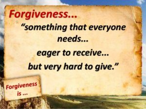 Forgiveness Freely Given