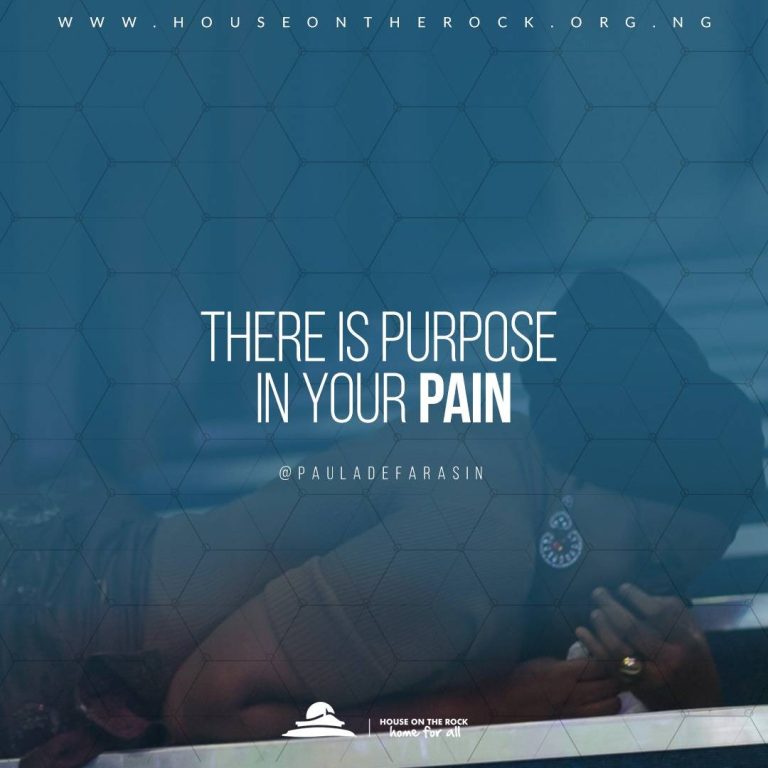 There’s Purpose in Your Pain