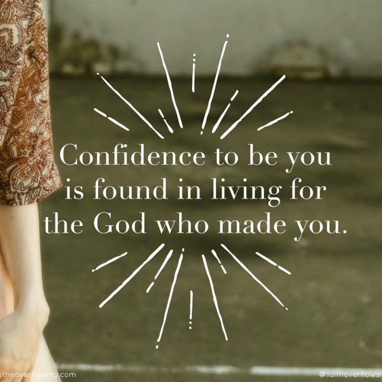 Being Confident in God
